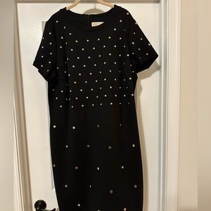 Michael Kors black gold dress